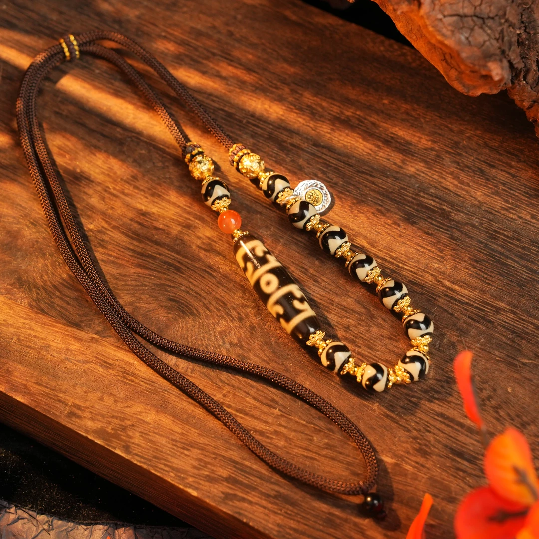 牙牙莲师三Y珠珠玛瑙锁骨链LDX0030