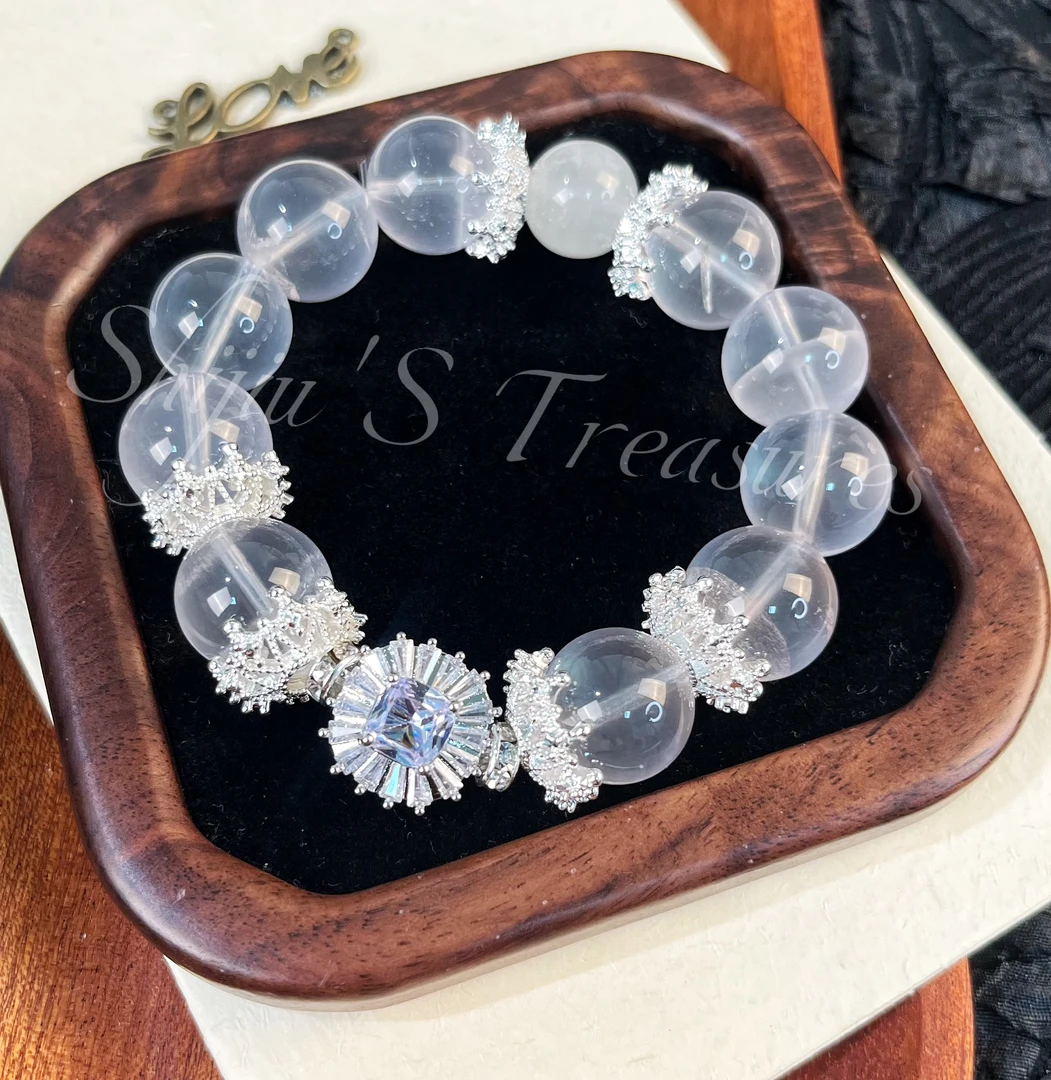 【果冻六芒星】天然水晶手串原创小众设计