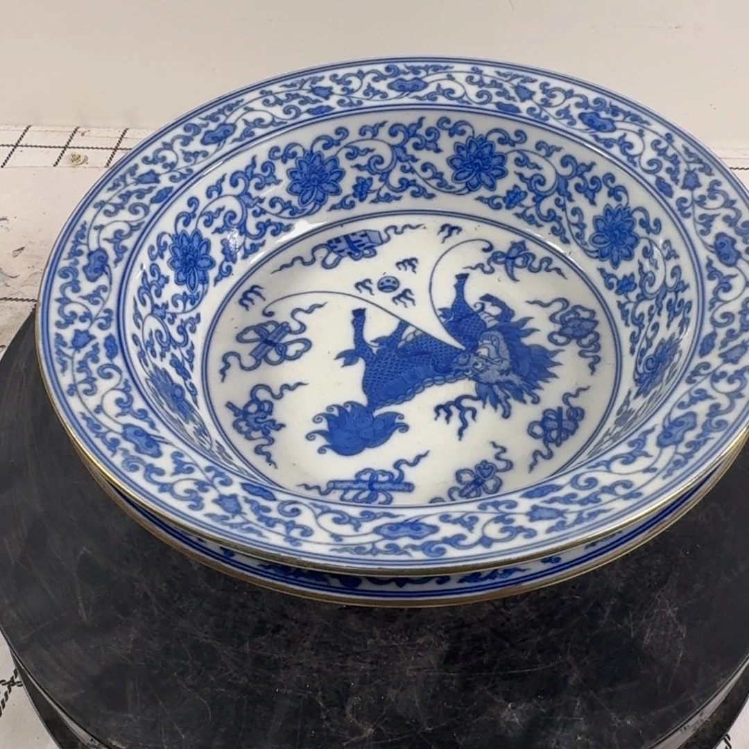 波***碗粉彩花卉纹陶瓷碗