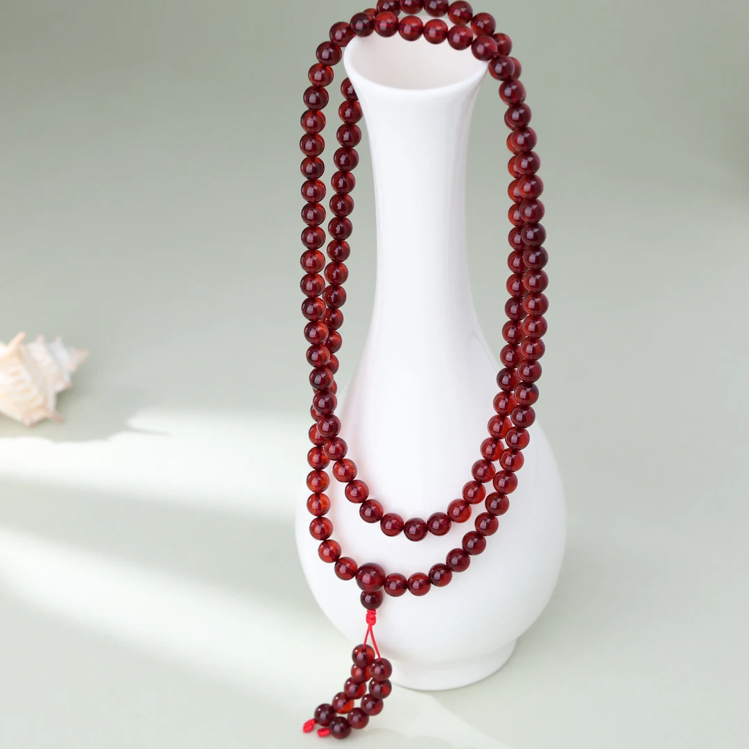 【央博玉】琥珀圆珠项链-YB93440148-多样性发一|BHP2