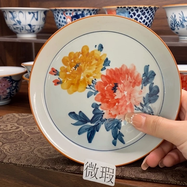 釉下老陶泥手工绘制