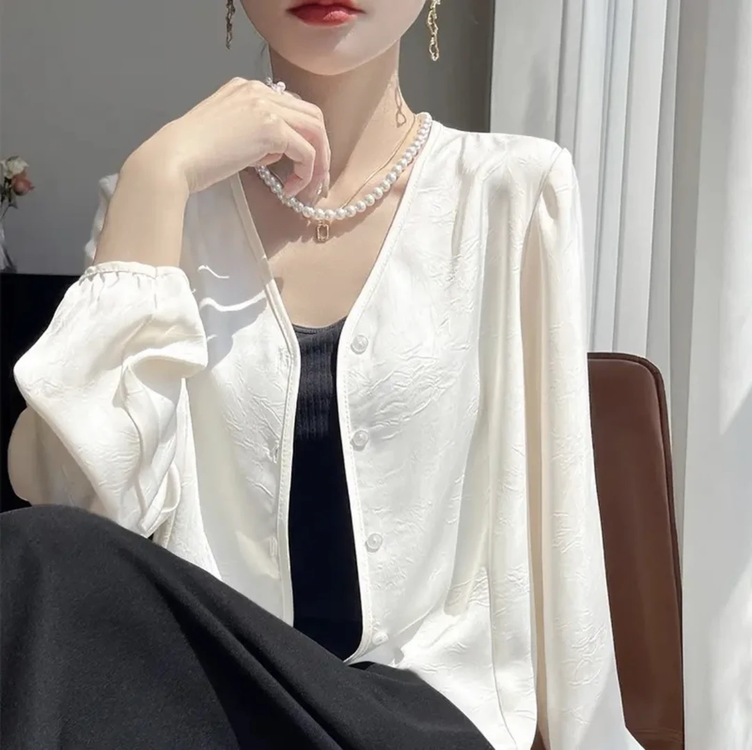 2025爆款气质休闲流行开衫小个子薄款上衣短款醋酸防晒外套女夏季