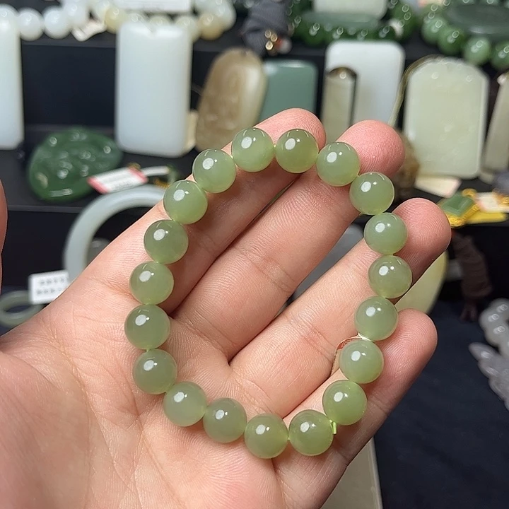 和田玉未镶嵌手链54