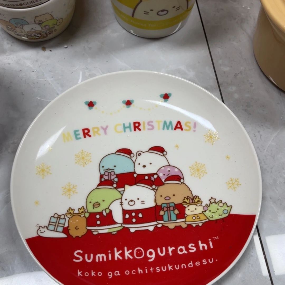 打***羊吸管款水晶玻璃角落盘子