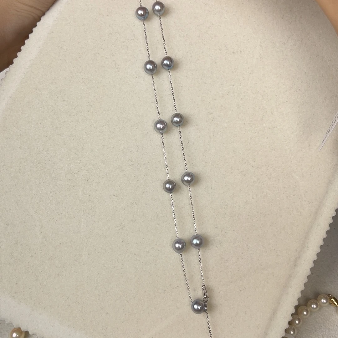 银S925镶嵌颈饰海水珍珠
