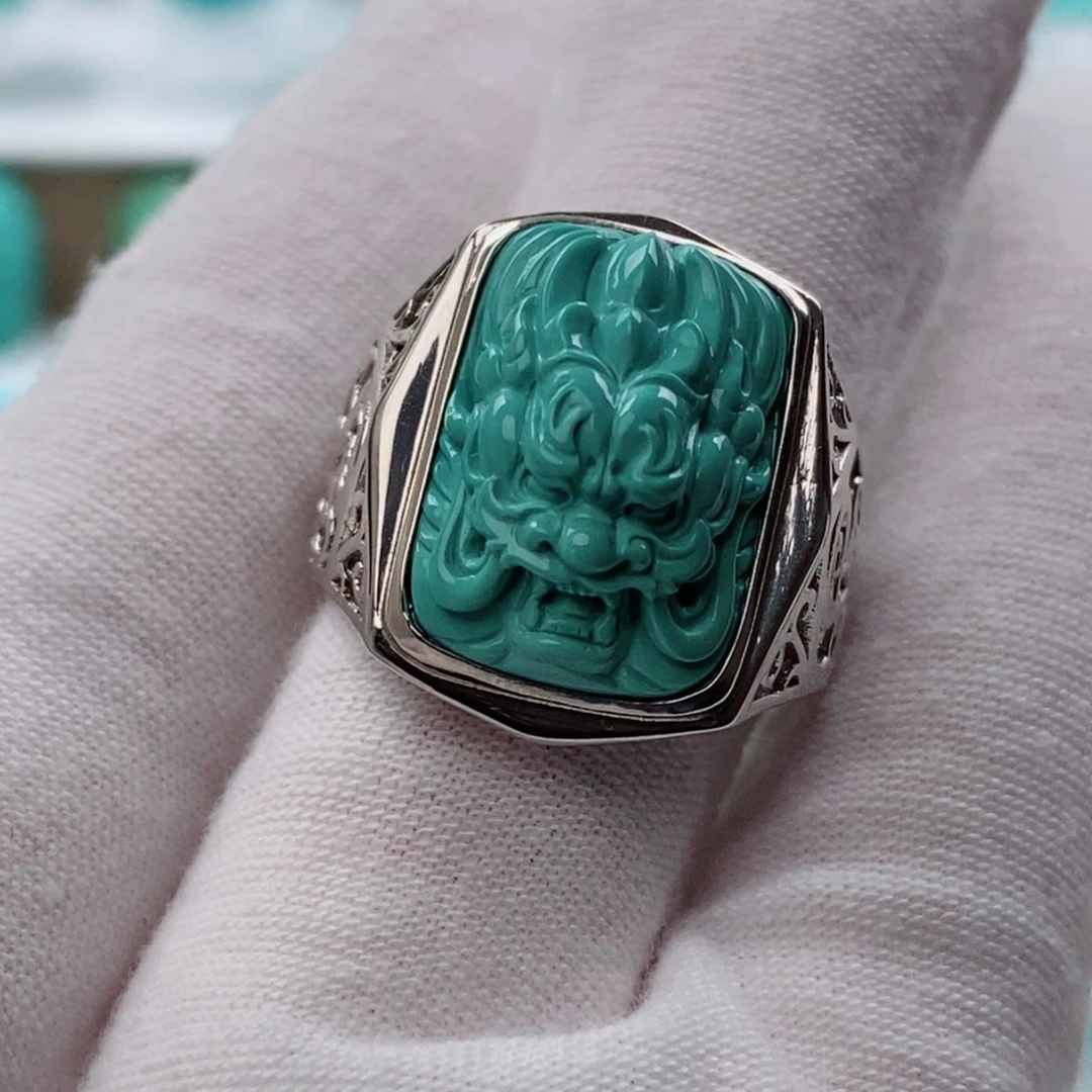 绿松石银S925镶嵌配饰