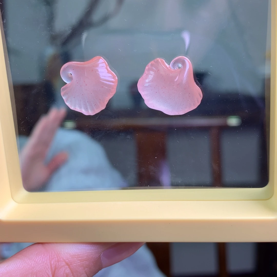 南红玛瑙未镶嵌南红玛瑙银杏叶