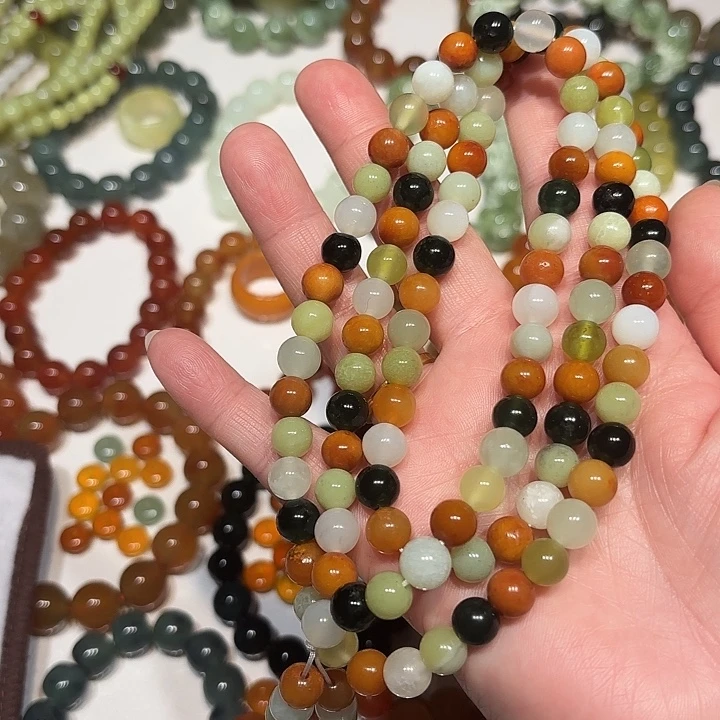 蛇纹石玉未镶嵌手串