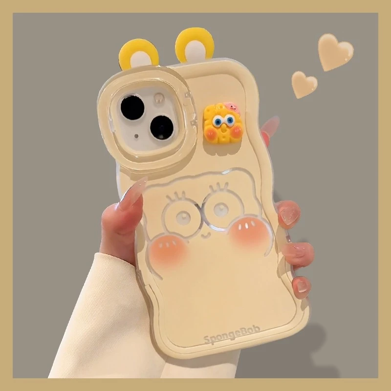 适用派大星海绵宝宝苹果17promax双支架手机壳华为oppo/vivo小米