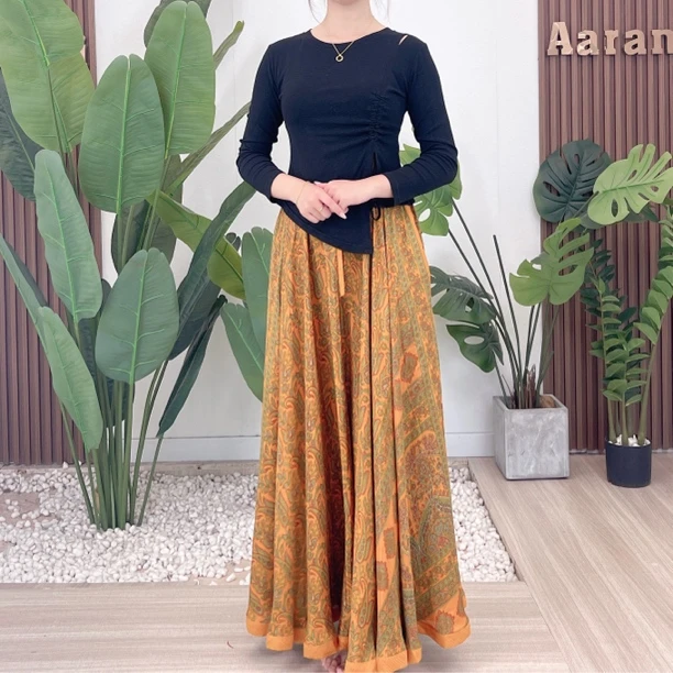 536 姜黄 Aarani 尼泊尔高端大摆裙