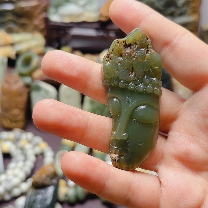 岫岩河磨玉（透闪石质玉）未镶嵌挂件