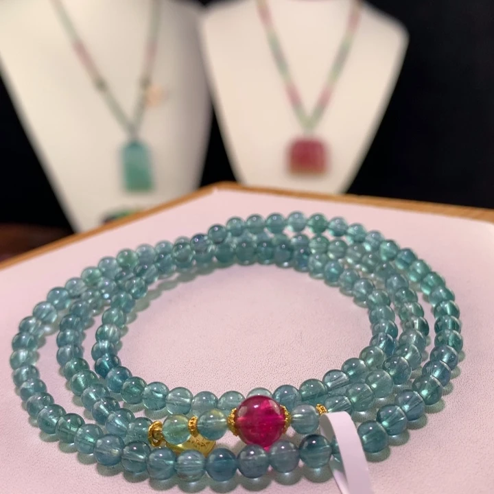 双色碧玺手链未镶嵌