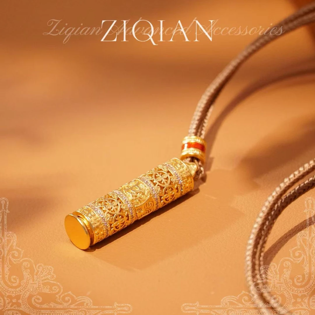 铜合金项链 【图腾】爆款秋冬美拉德新中式编绳手工项链 A115