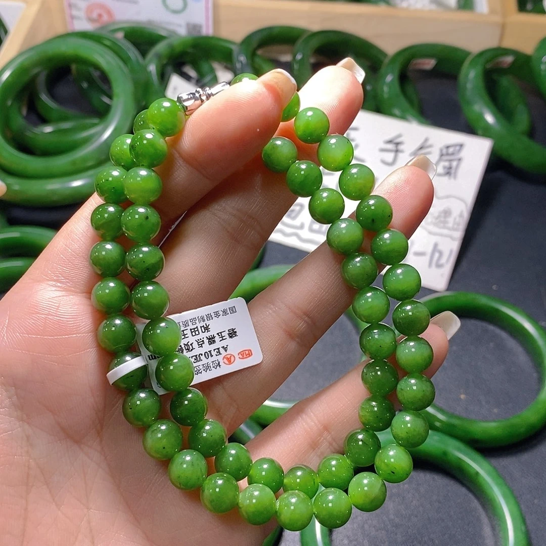 和田玉（碧玉）未镶嵌手链