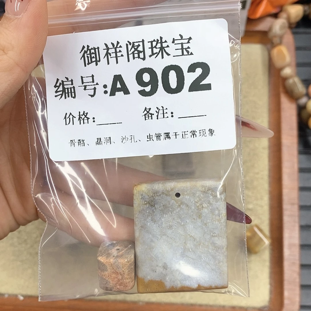 硅化珊瑚（珊瑚玉）颈饰未镶嵌闪****?
