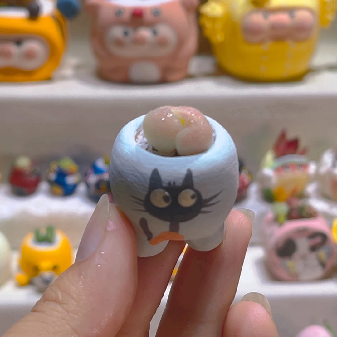 037高端多肉带盆带土手工盆