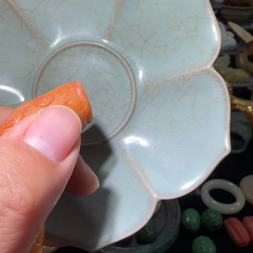 摆件他**石富贵荣华瓷器摆件