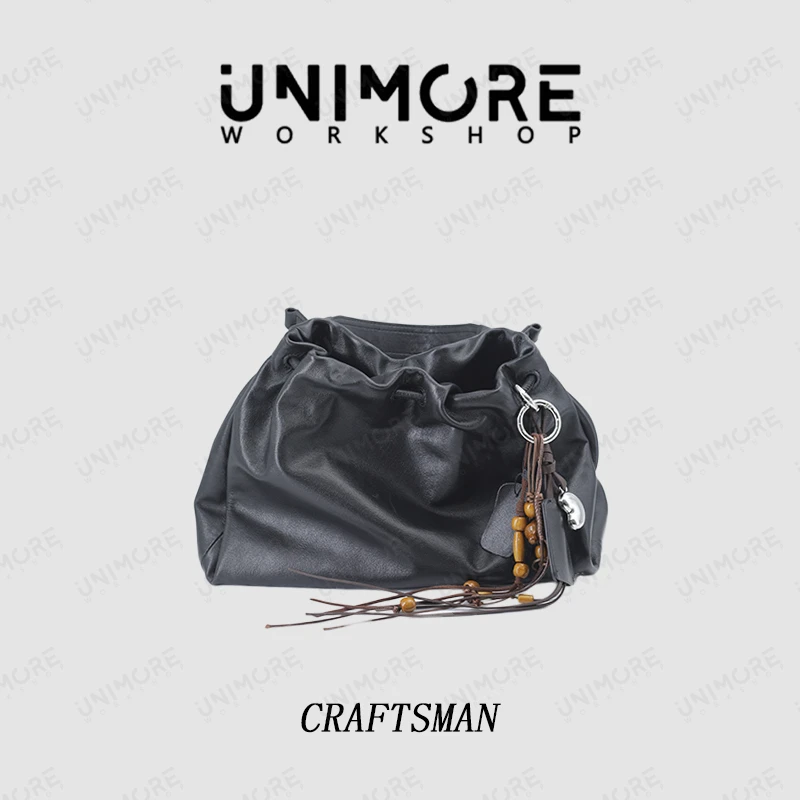 【造物至定制】头层牛皮 褶皱手提包-UNIMOREWORK SHOP
