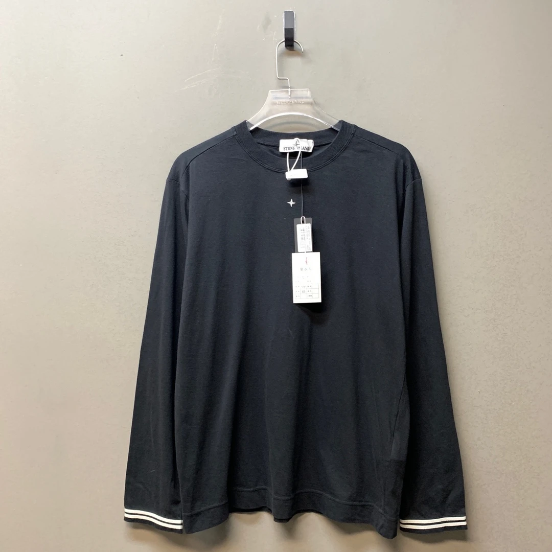 01421 Stone island 黑色海洋之星长袖 s码 全新带吊