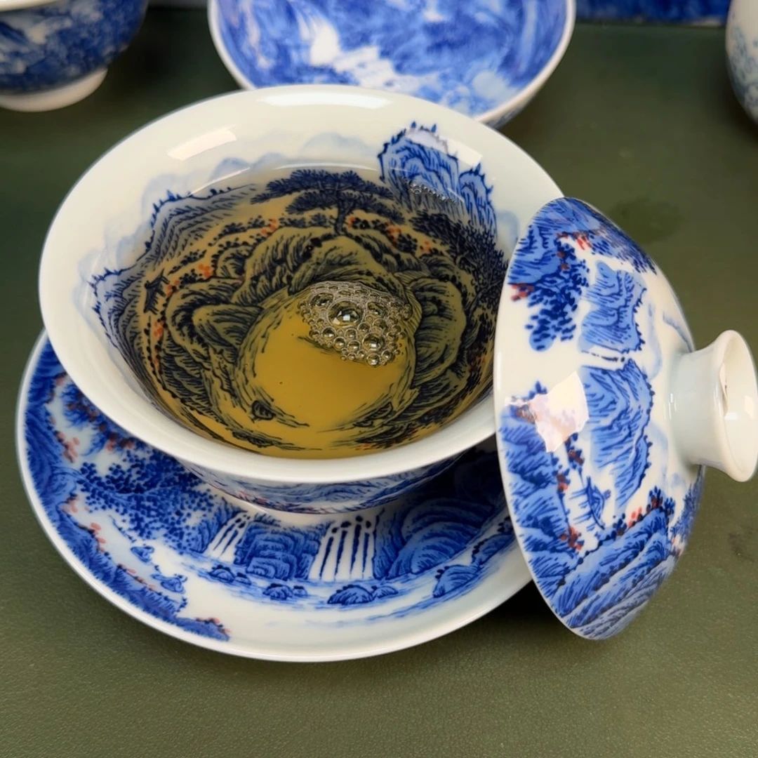 景德镇纯手绘茶具圆圆276