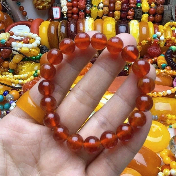 树脂制品30号红色手串