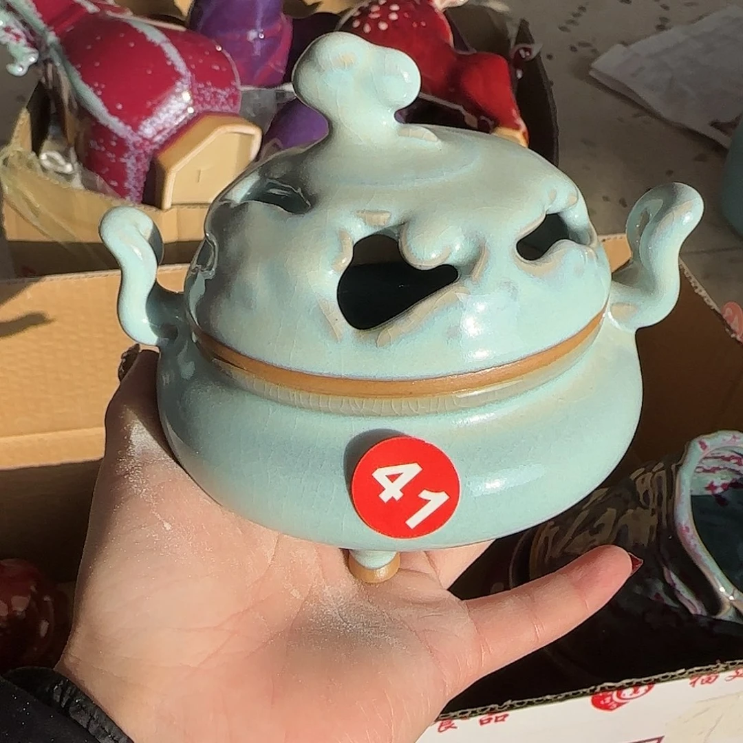 陶摆件郑家钧窑摆件