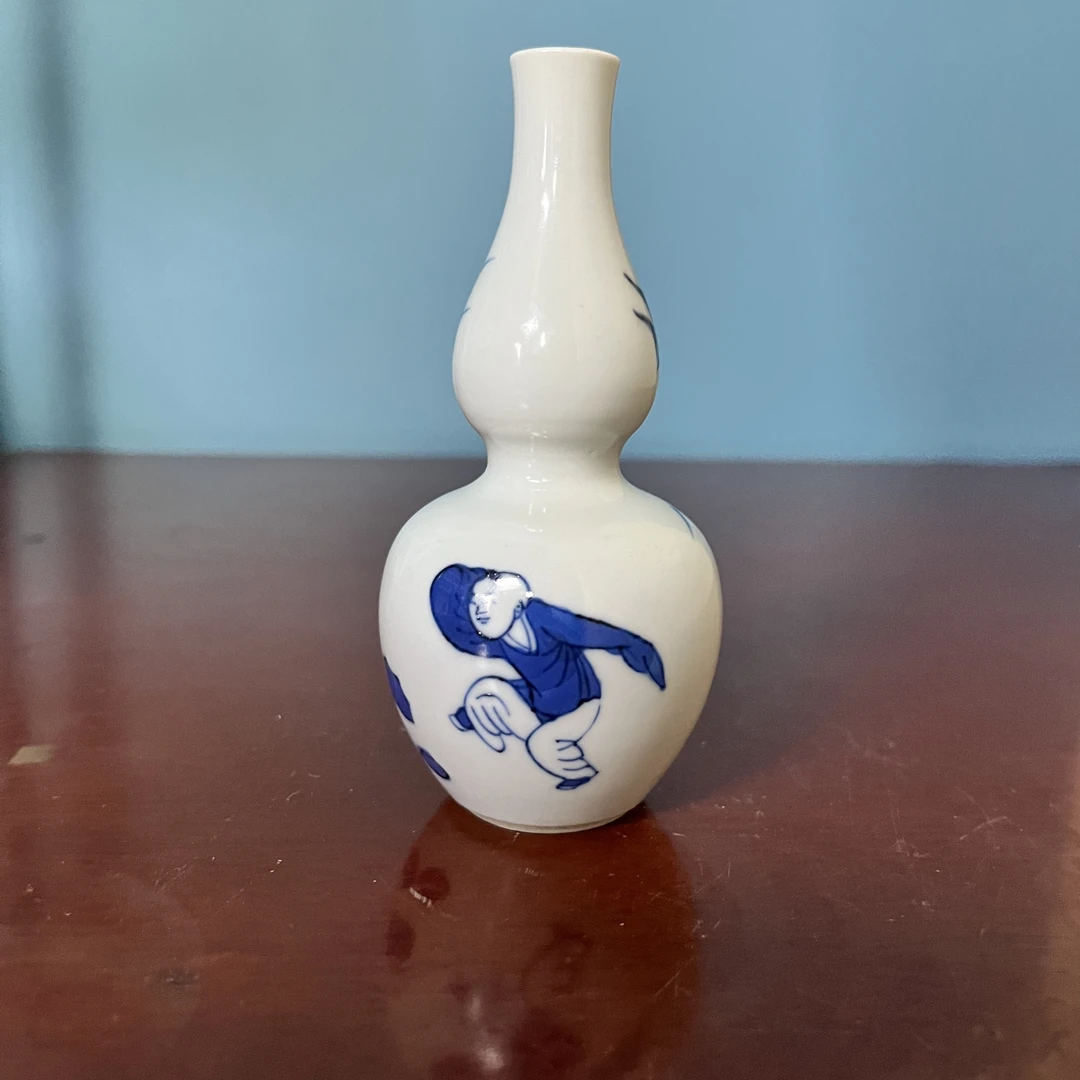 1040清康熙婴戏图葫芦瓶