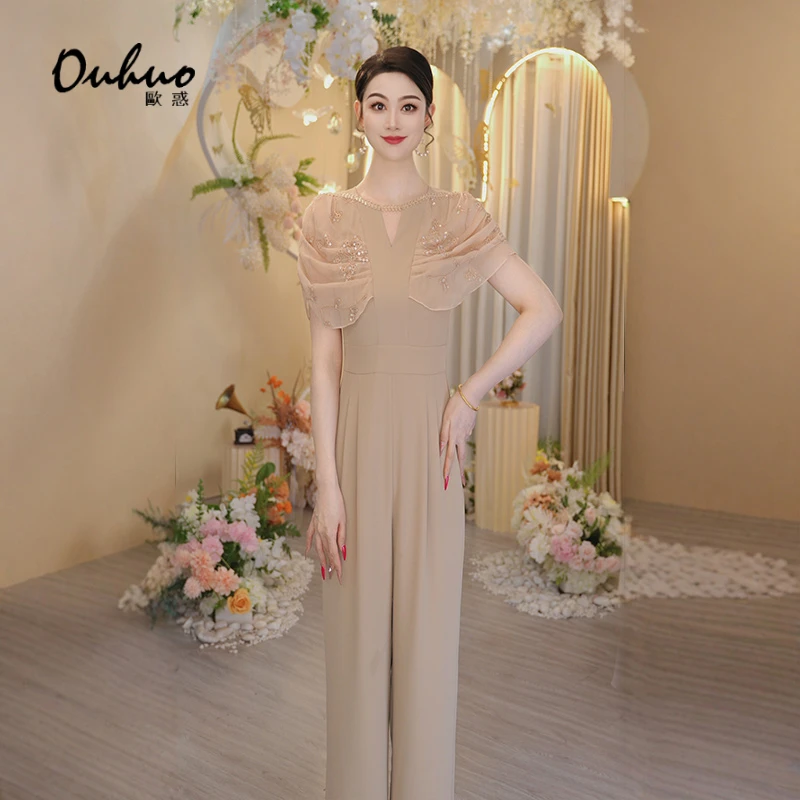 【靓靓专属】2025年夏季新款高腰阔腿裤连体裤简约显瘦OHPAI04094