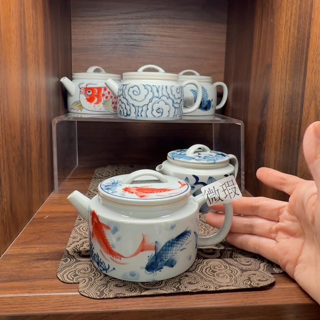 釉下彩纯手绘微瑕