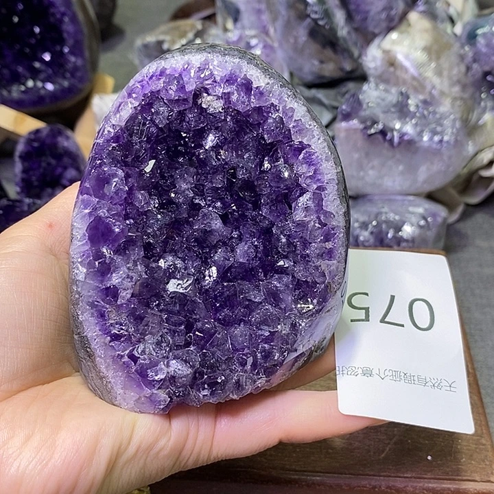 珠宝半成品紫晶未镶嵌