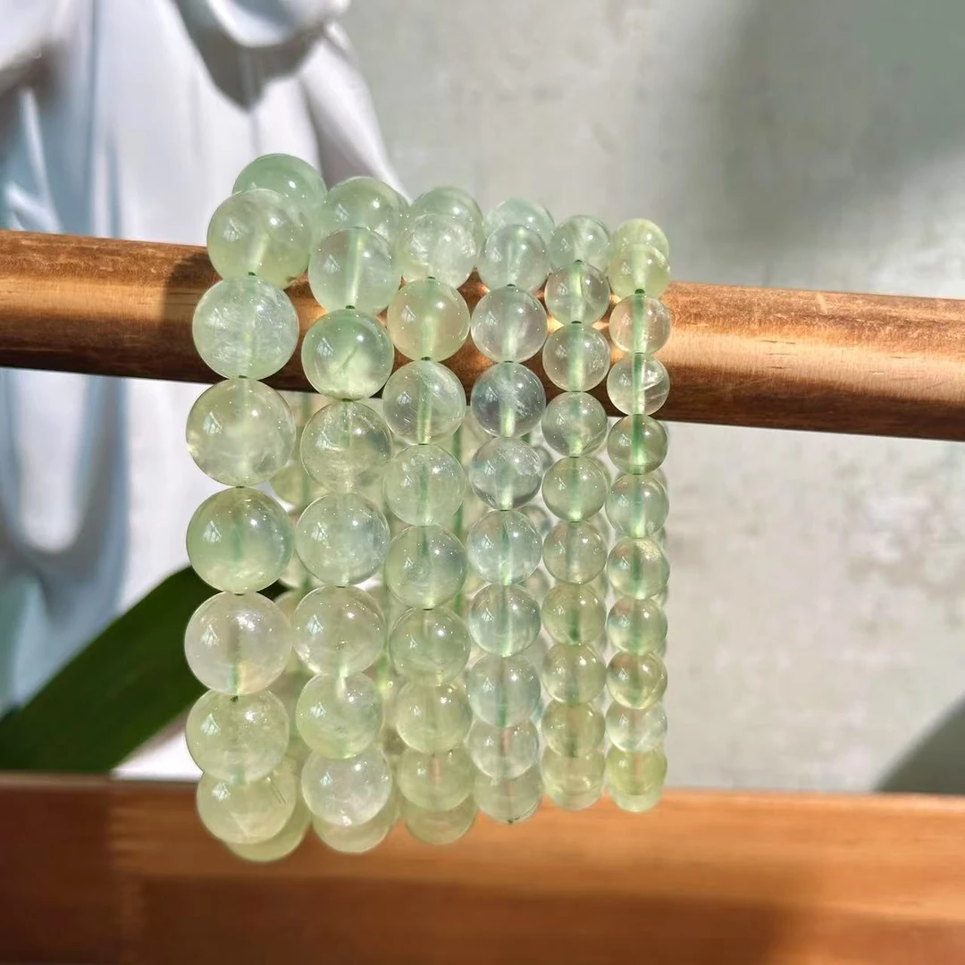 P92 天然【幸运宝石】葡萄石手串 多样性发其一