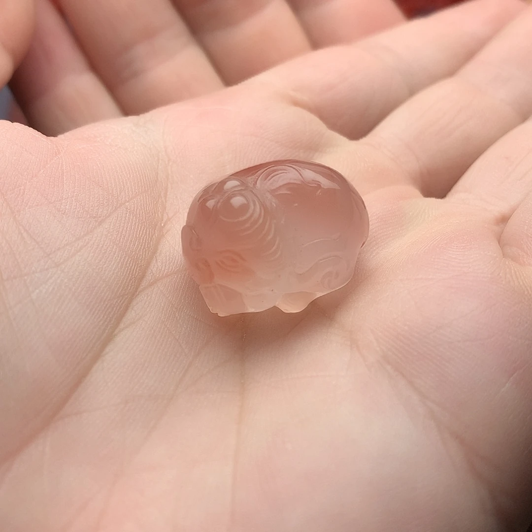 南红玛瑙未镶嵌1冰粉小象