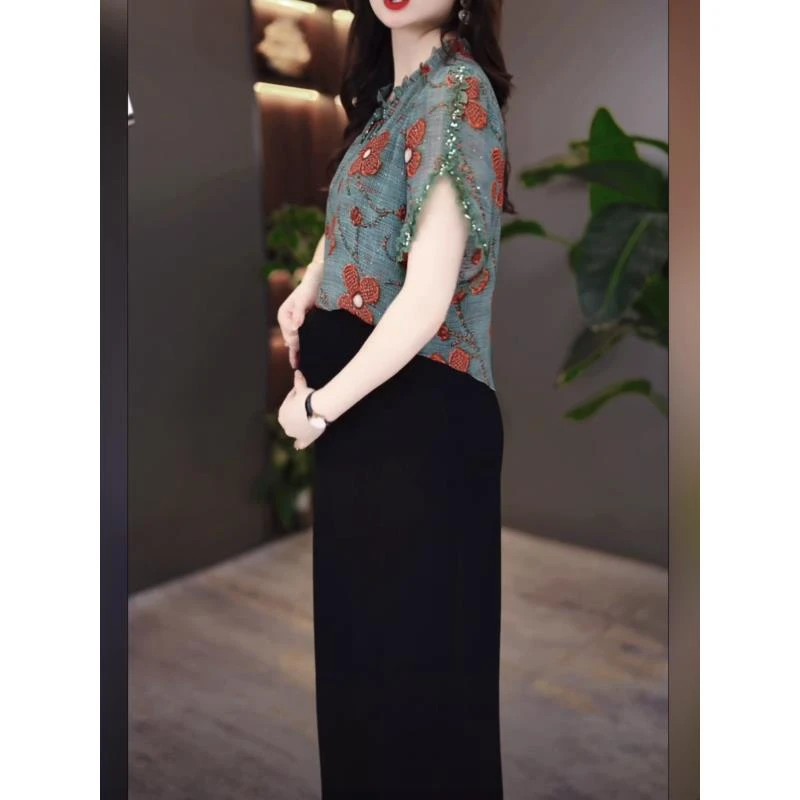 【连衣裙】2025夏季新款洋气显瘦修身气质遮肚连衣裙MY25Y1750