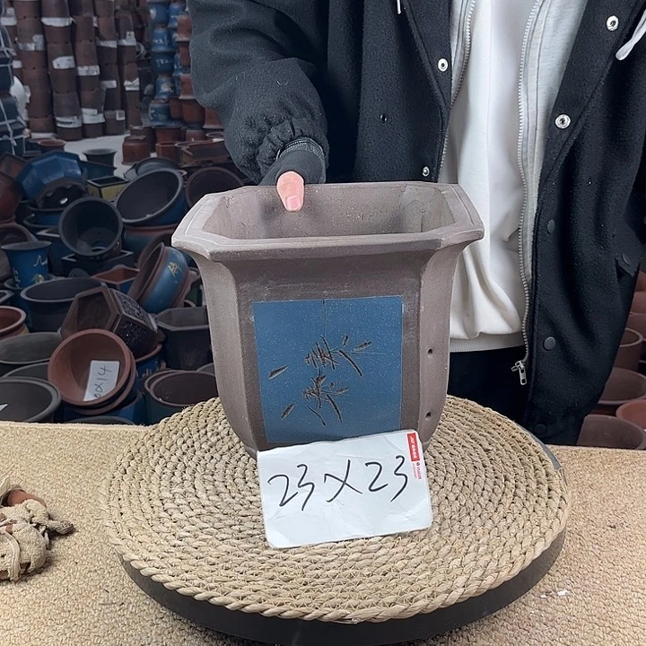 红陶紫砂花盆紫砂