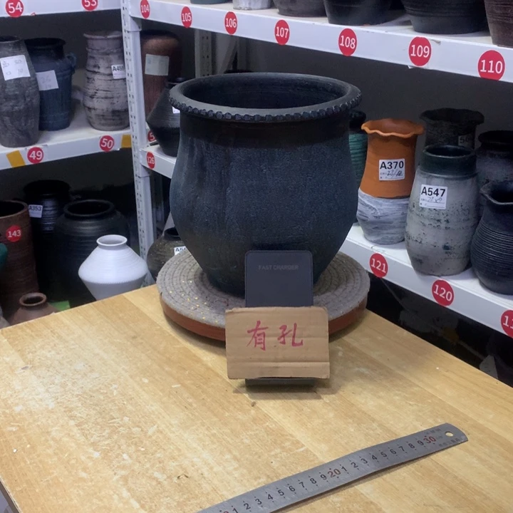 【闪购商品】红陶瑕疵有孔高21口21