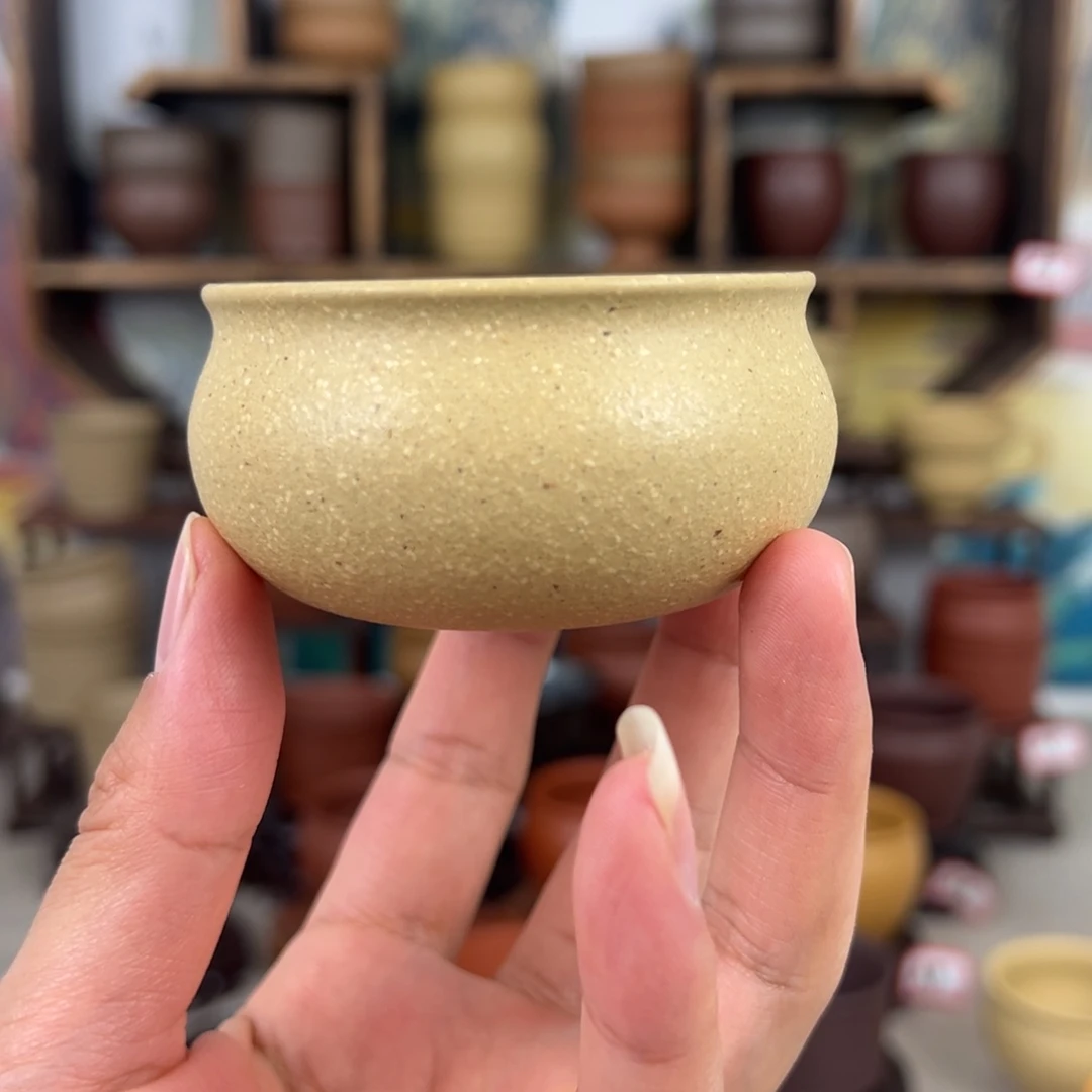 紫砂茶杯拙器甄选，纯原本矿。