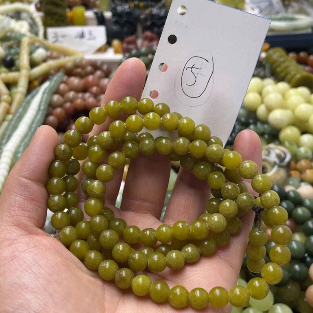 蛇纹石玉手链未镶嵌