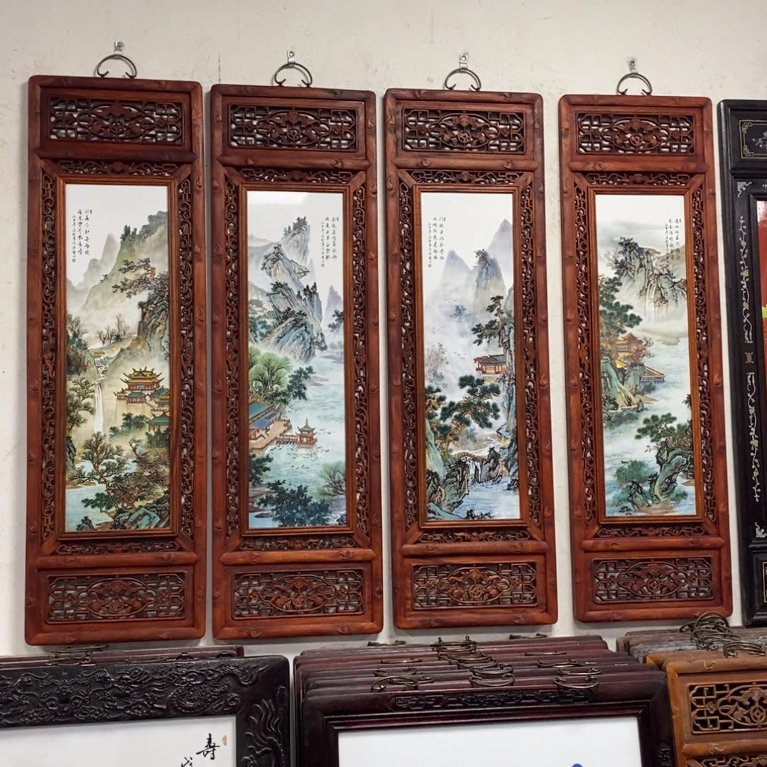 瓷1.2*36*4景德镇瓷板画柴窑烧制
