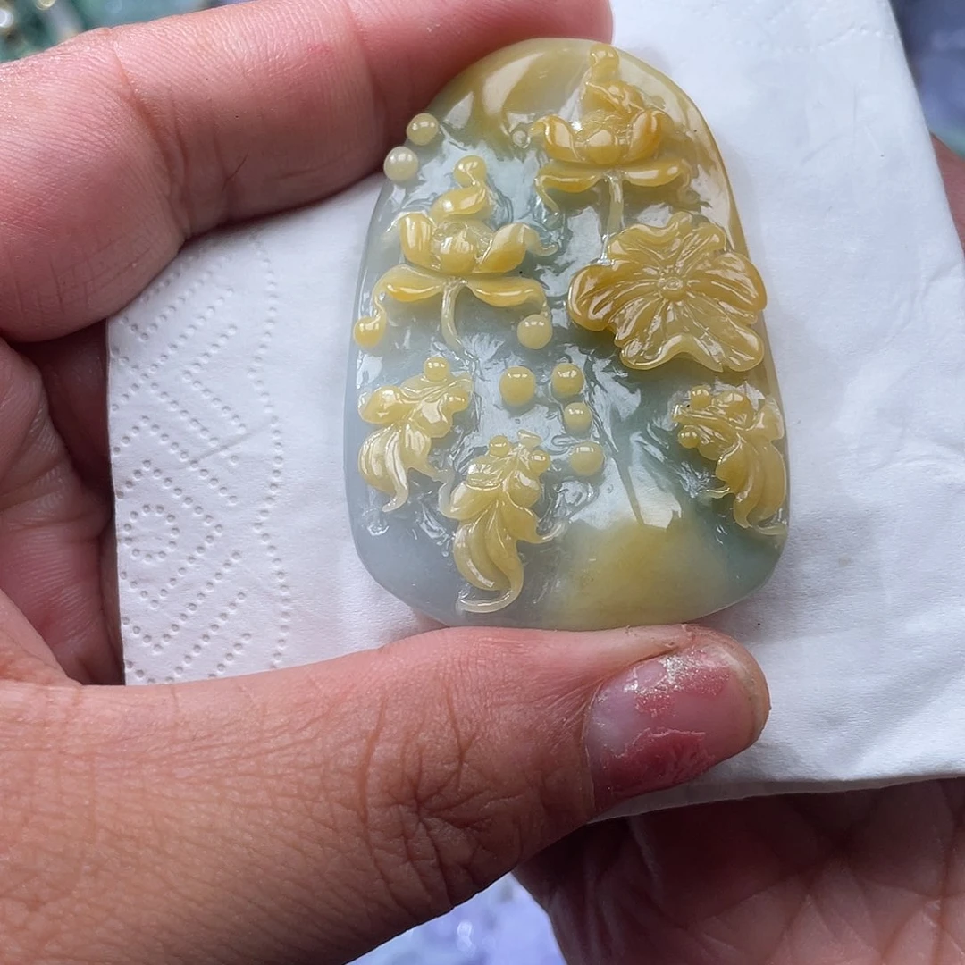 颈饰未镶嵌翡翠翡玉缘翡翠