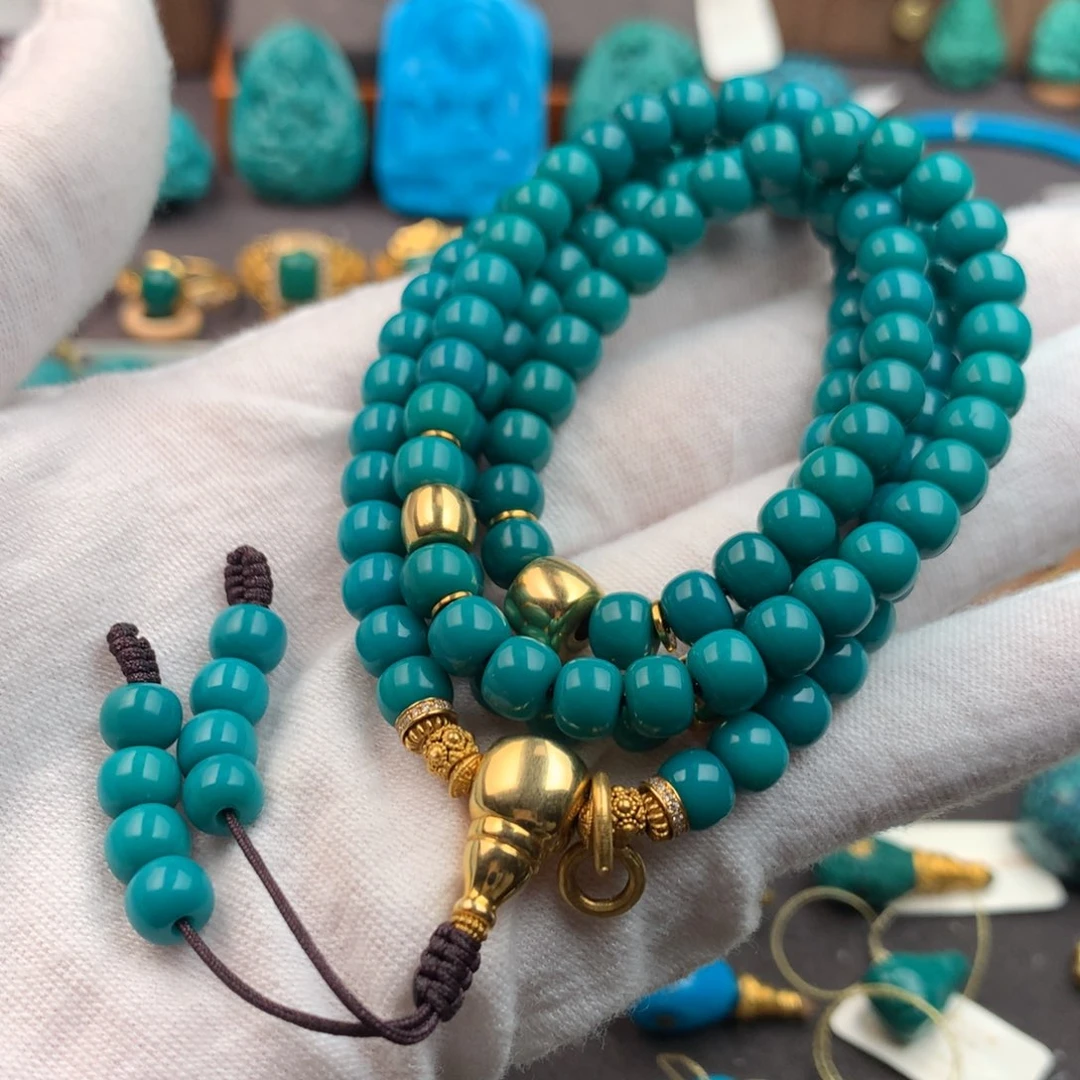 绿松石未镶嵌发饰6.4mm