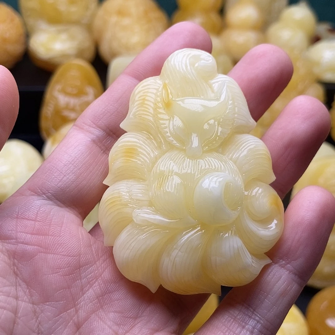 琥珀颈饰未镶嵌琥珀蜜蜡吊坠