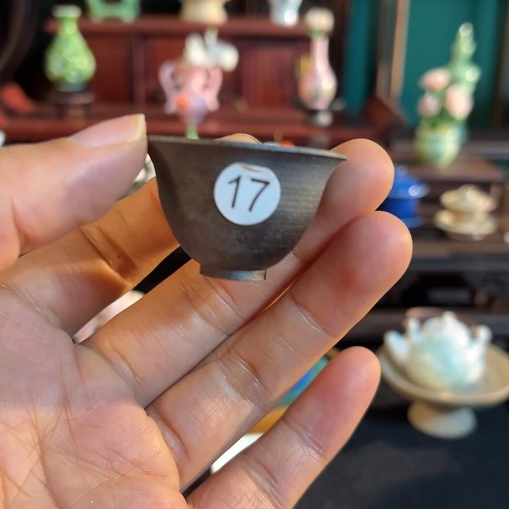 摆件微陶老王迷你花瓶