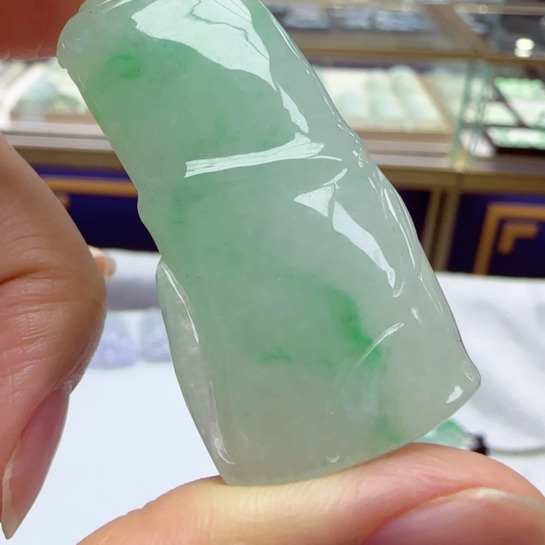 颈饰未镶嵌翡翠竹子