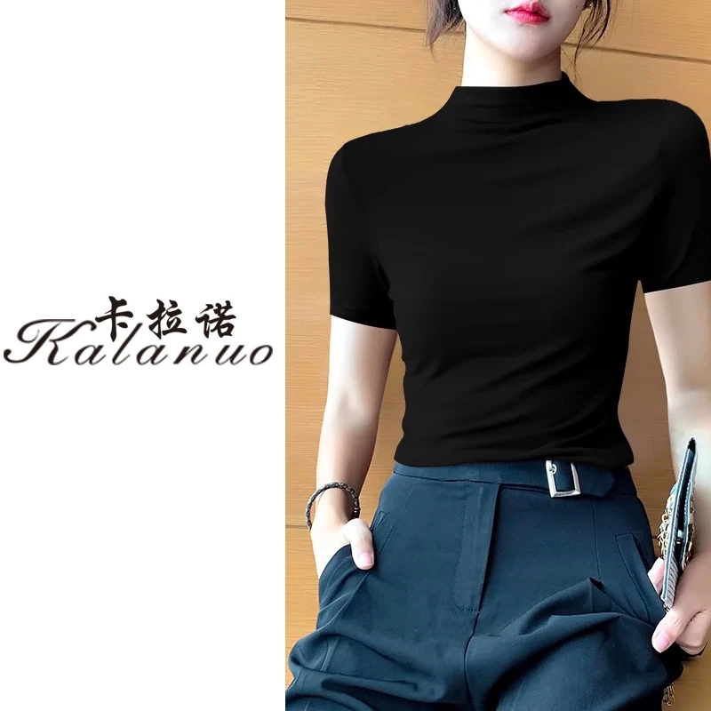 【卡拉诺】2024春季新款纯色休闲百搭防晒T恤衫00236