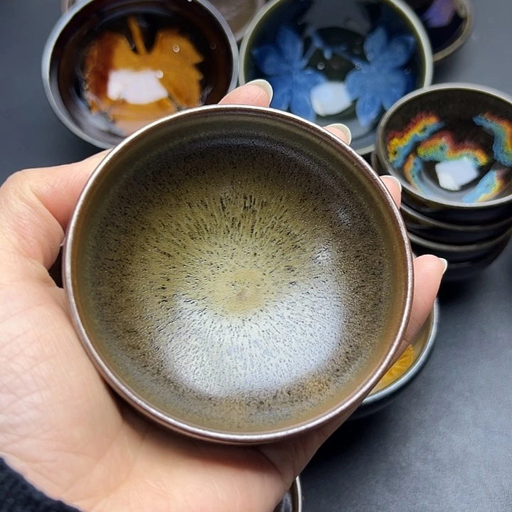 北***熊茶盏建窑建盏主人杯