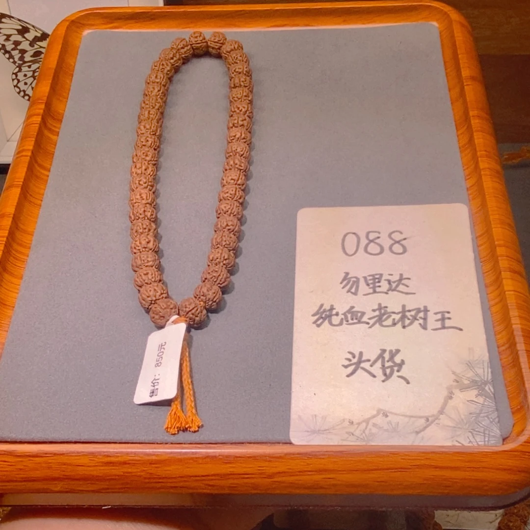 手串金刚菩提088头货勿里达纯血老树王9.7