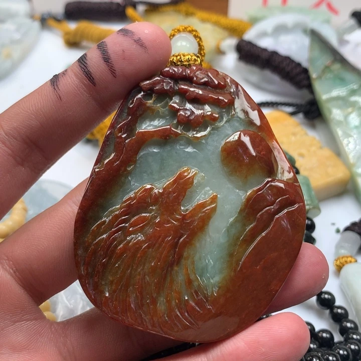 颈饰未镶嵌翡翠保真天然a货翡翠