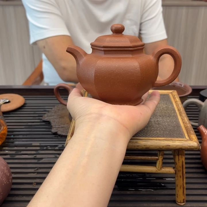 茶壶紫砂六方掇子250 cc