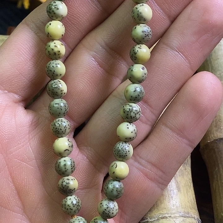 竹类星月菩提光珠手持