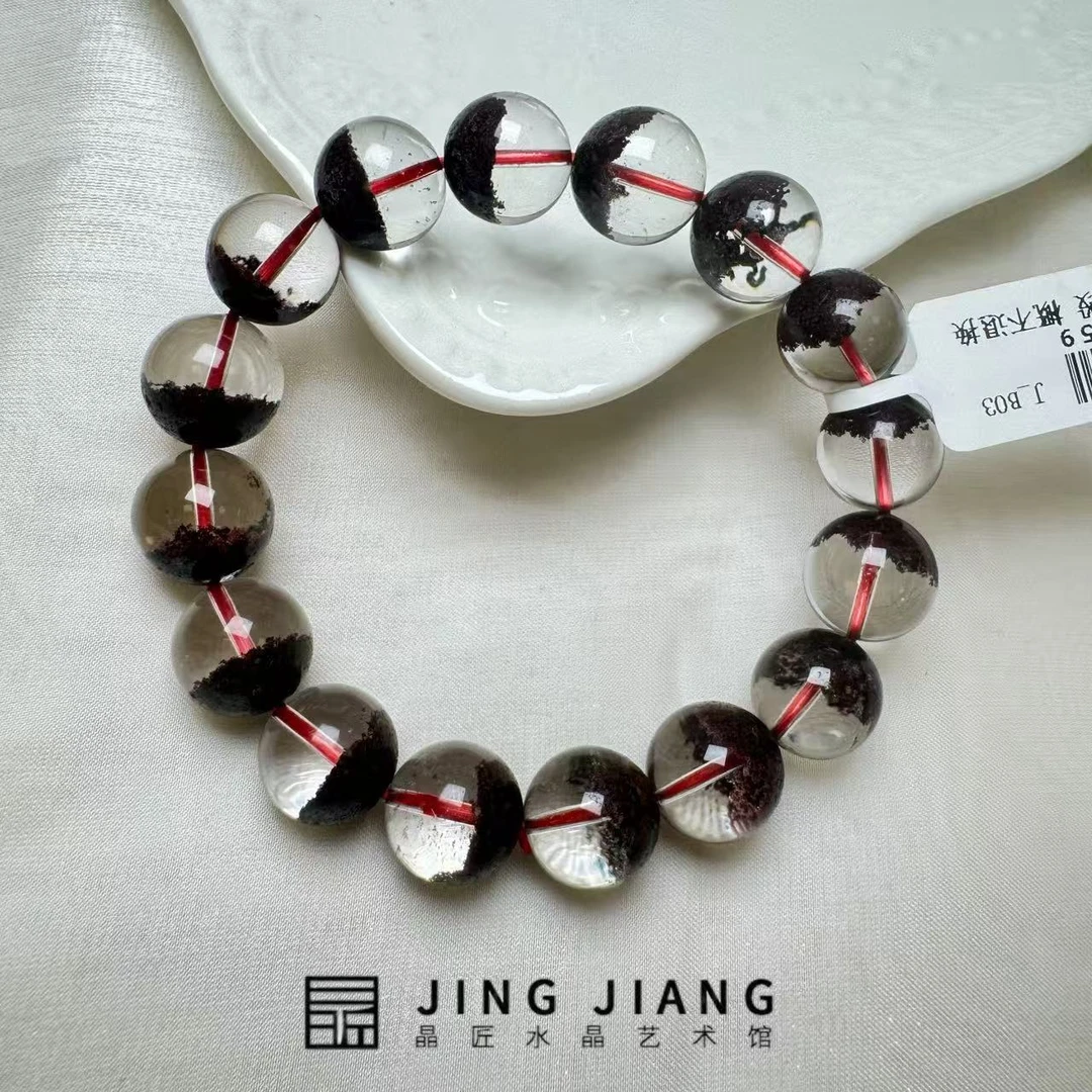 晶匠红幽灵手串12mm+  编号H-JP56959